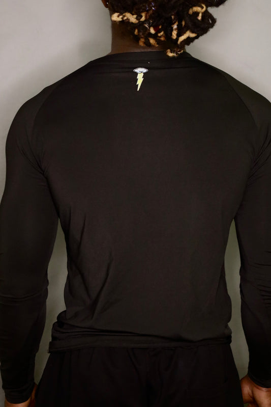 Black Long Sleeve Compression Shirt