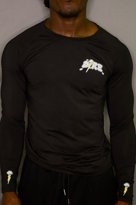 Black Long Sleeve Compression Shirt