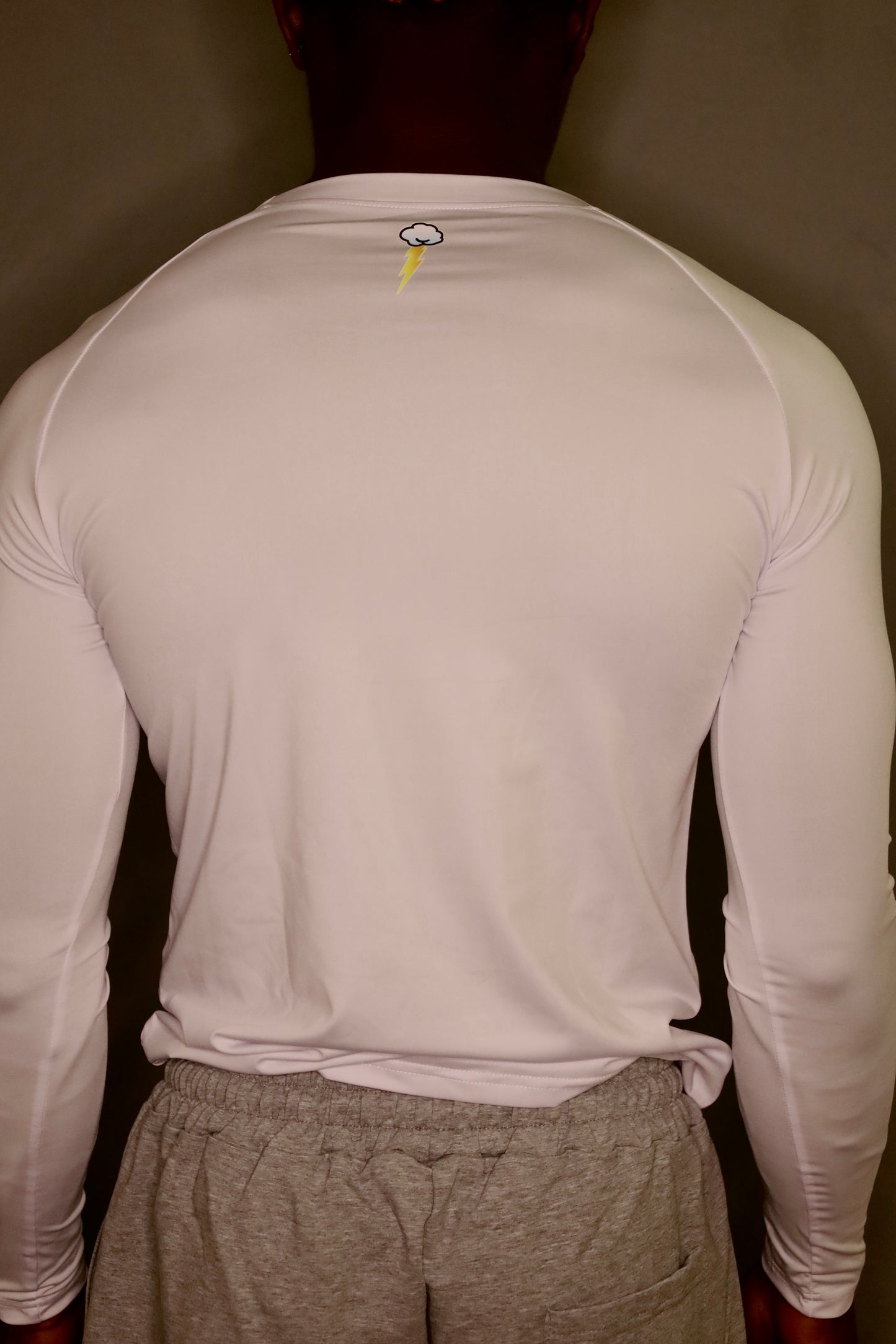 White Long Sleeve Compression Shirt
